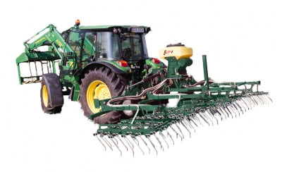 Mechanical weeder harrow