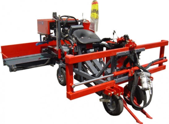 Garlic harvesting machines